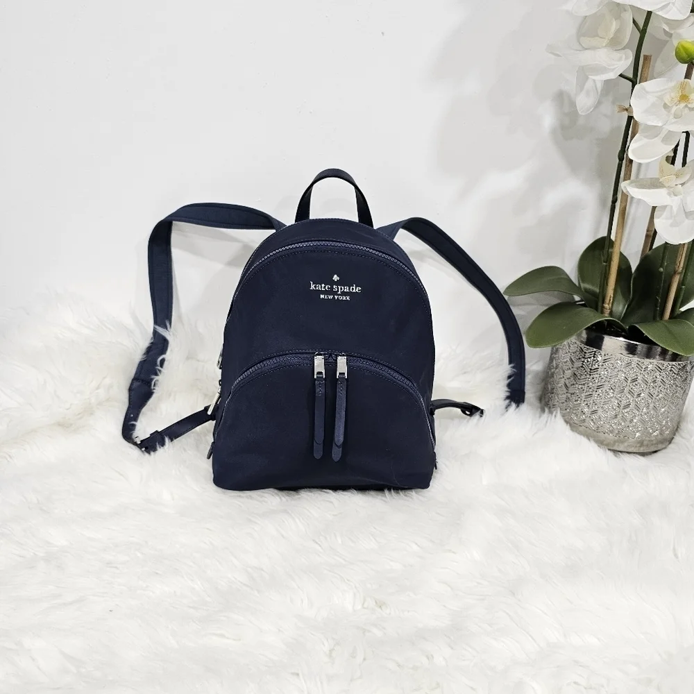 Kate Spade Karissa Nylon Backpack, Medium Navy